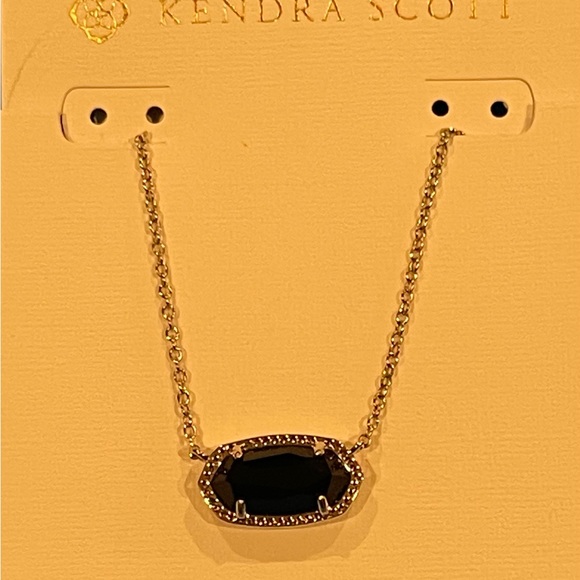 Kendra Scott Jewelry - Kendra Scott Elisa Necklace Rhodium/ Black
